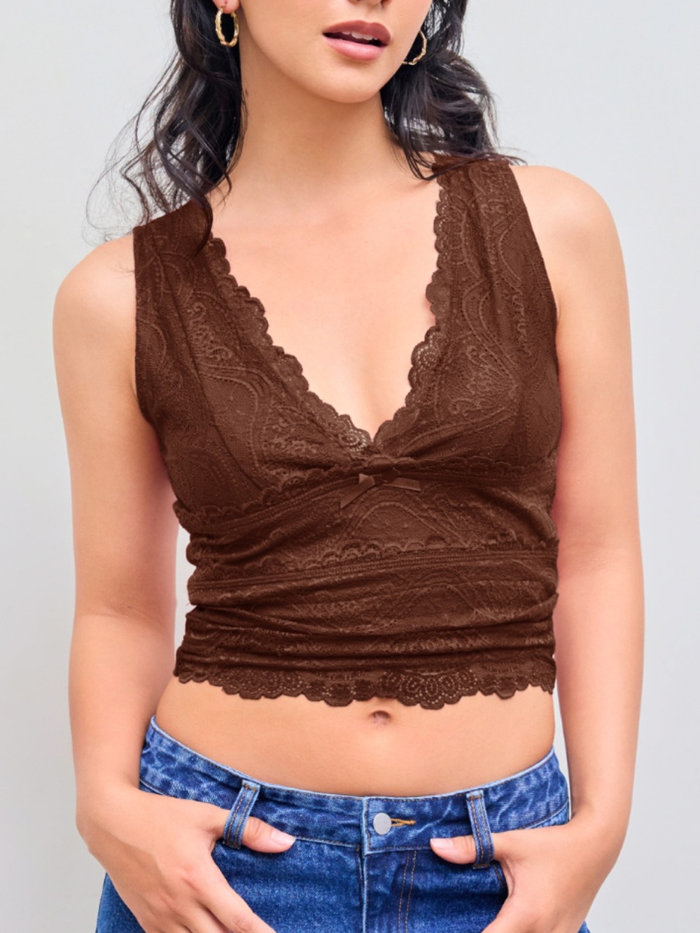 Cider Lace Crop tank top size M new with tags!